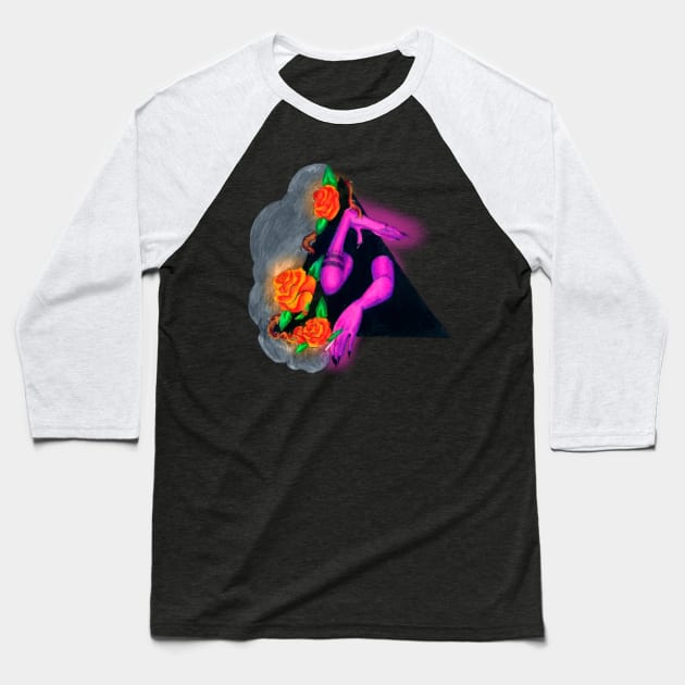 "Hey kid, wanna try some void?" Baseball T-Shirt by LunarSeaWitch